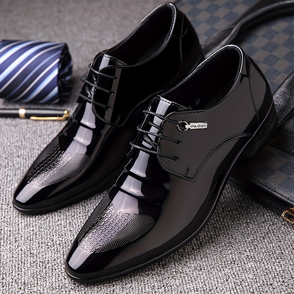 Men's Derby Shoes, Lace-up Front Dress Shoes For Men, Business