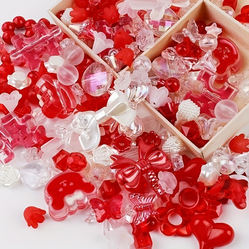 Acrylic Beads Candy Color Diy Bracelet Headwear Necklace - Temu