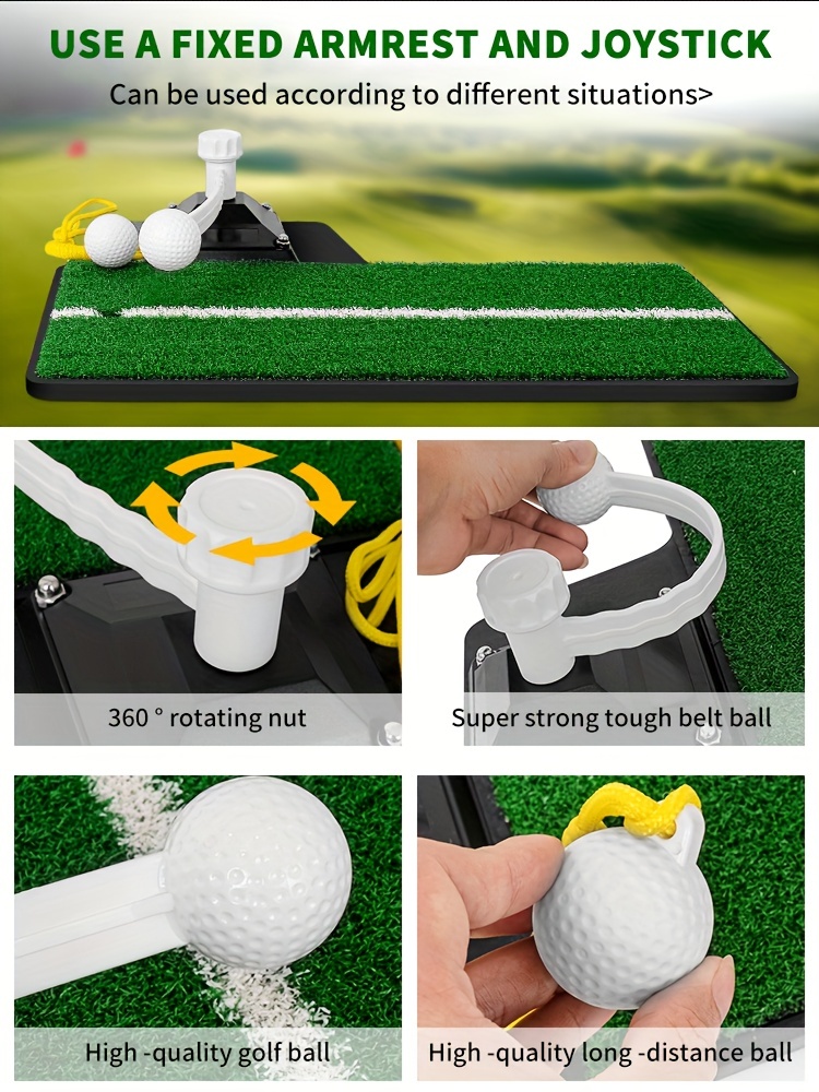 Golf Swing Training Mat Indoor Golf Trainer Upgraded Soft - Temu Japan