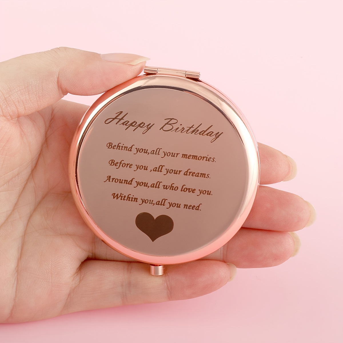 Mini makeup Sister birthday present Bridesmaid compact mirror for