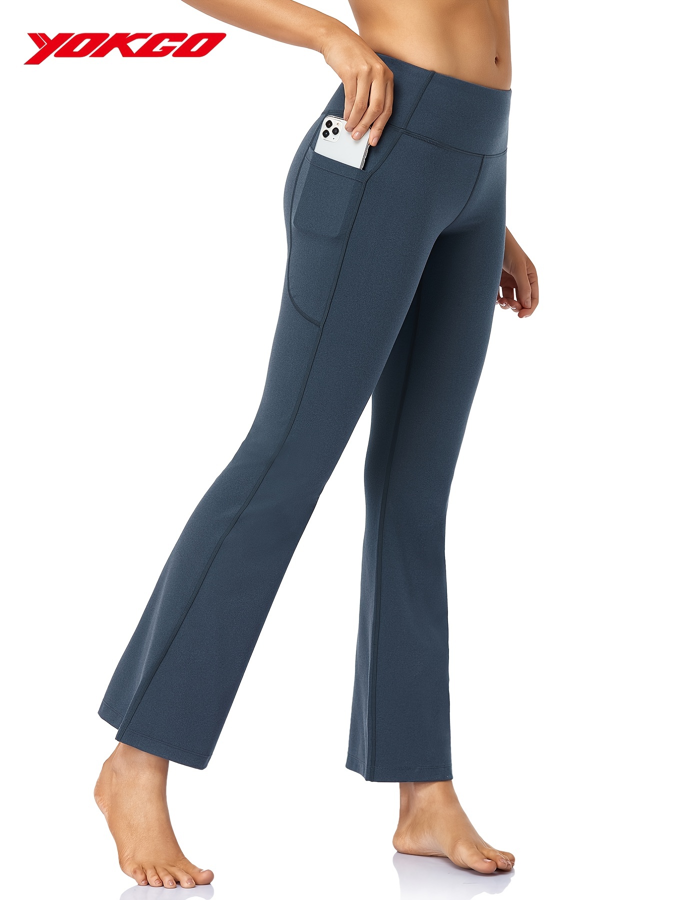 Flare Yoga Pants Stretchy High Waist Bootcut Dress Pants With