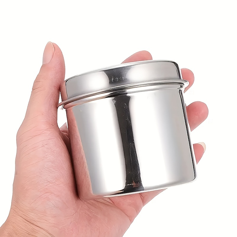 1.5l Airtight Coffee Stainless Steel Container, Coffee Storage Canister  With Measure Spoon For Coffee, Tea, Nuts Powder