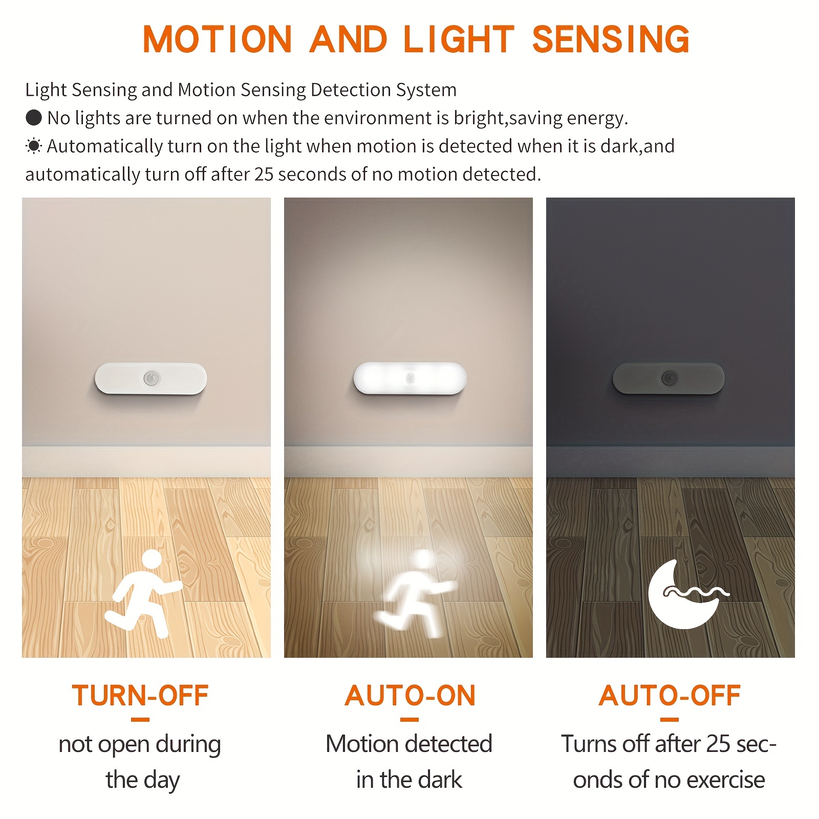 Motion Sensor Night Light Led Closet Light Stick On Lights - Temu