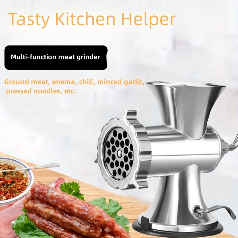 1pc Multi-functional Hand-cranked Meat Grinder & Sausage Stuffer