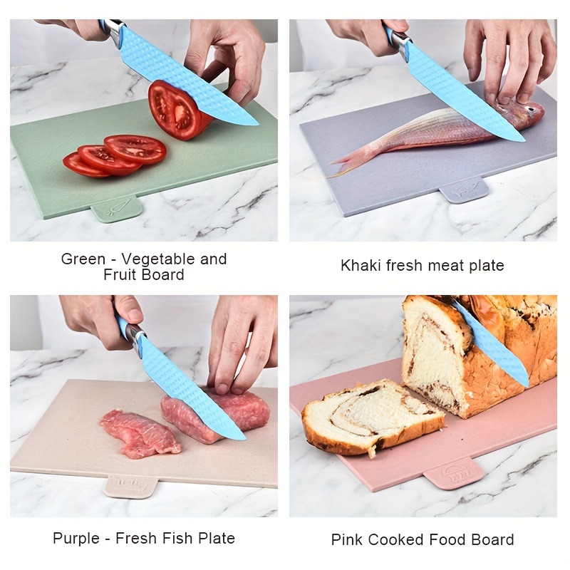 Wheat Straw Cutting Board, Kitchen Meat Fruit Vegetable Chopping Board,  Food Chopping Board, Kitchen Plastic Chopping Board - Temu