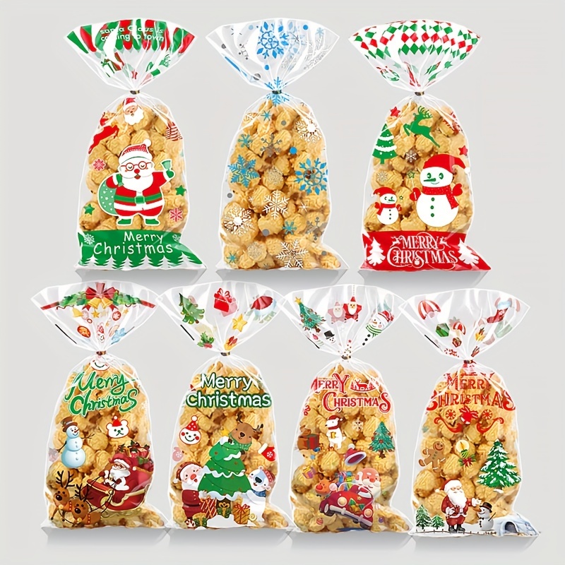 Christmas Santa Claus Snowflakes Xmas Packaging Pouch - Temu