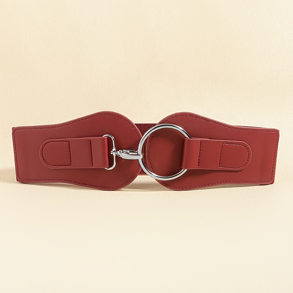 Dress Wide Belts Women Elastic Vintage Waist Belt Stretch - Temu