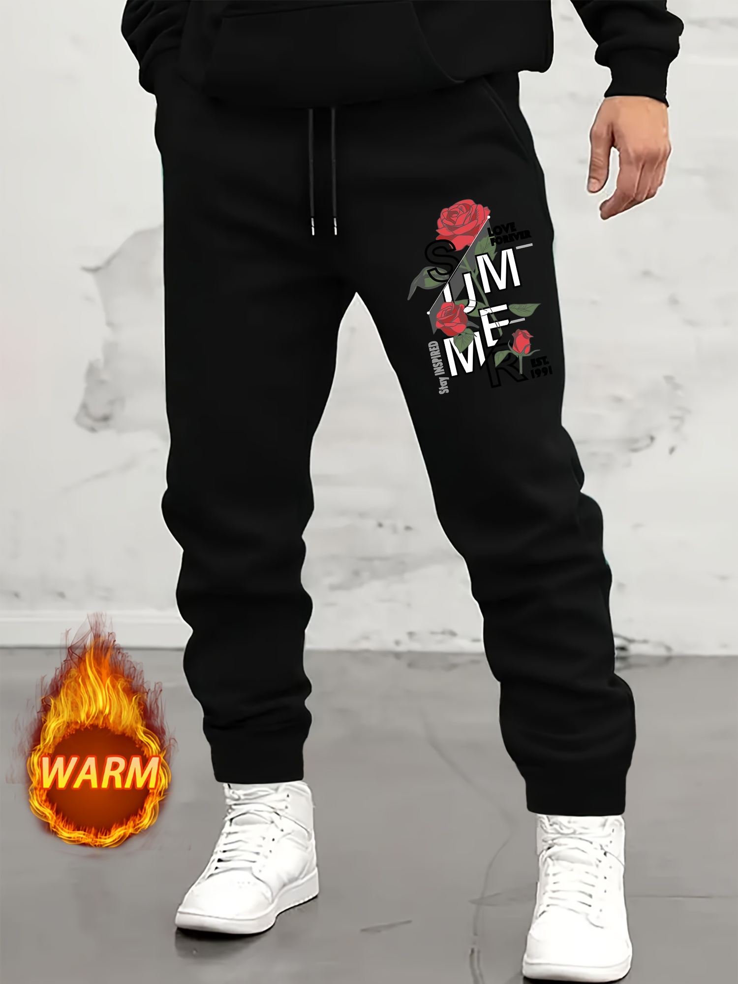 Men's Loose Fit Straight Leg Pants, Casual Comfy Drawstring Thin Trousers  For Spring Summer