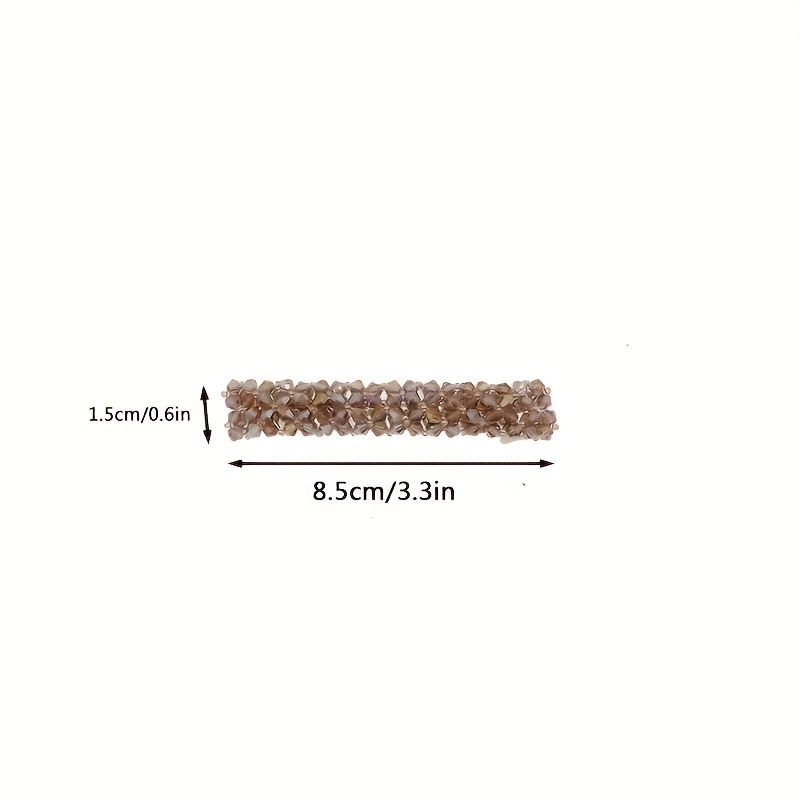 4pcs Rhinestone Decor Hair Clip Barrette Headwear
