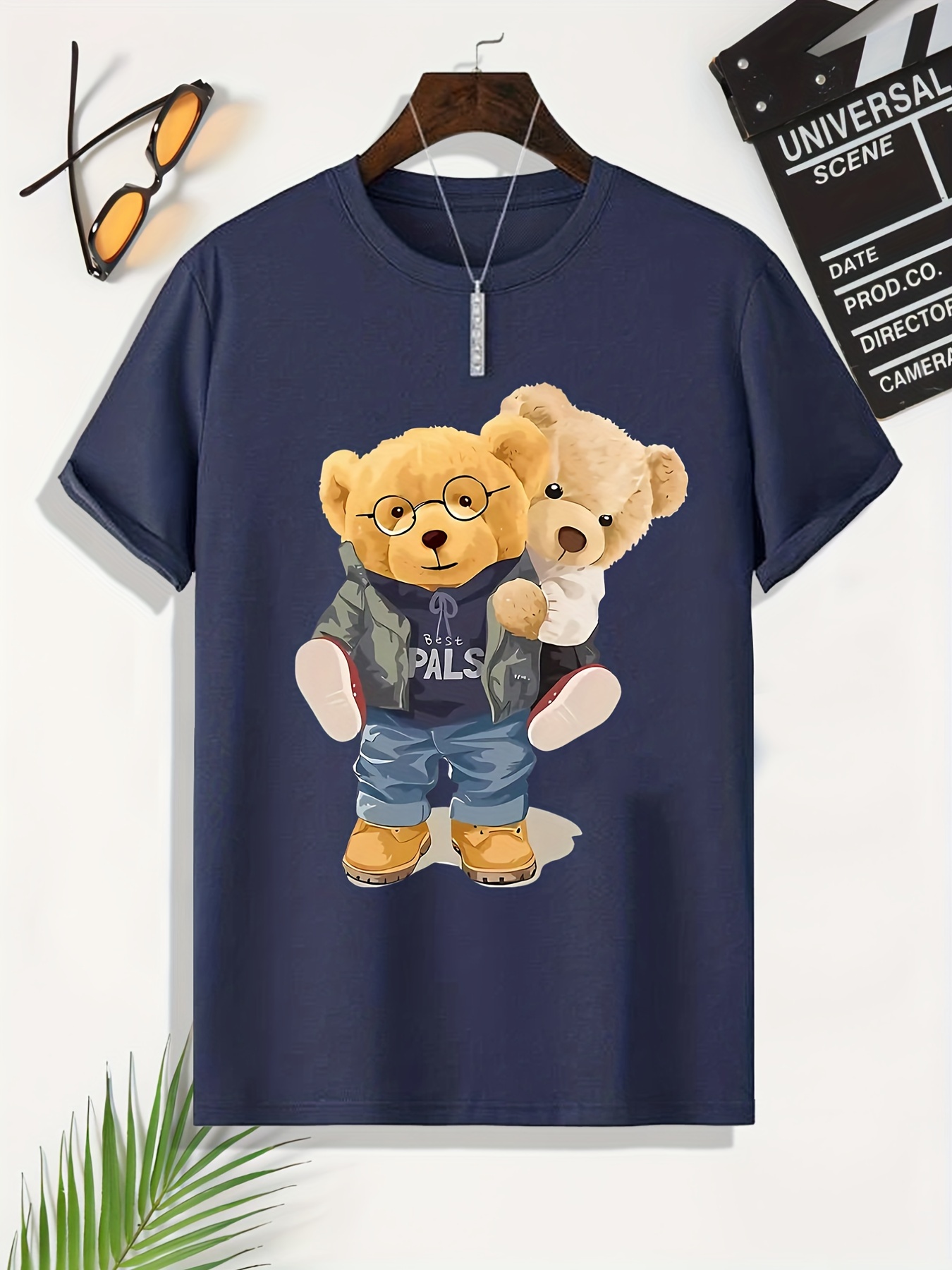 Summer Cotton Teddy Bear Print TShirt Luxury Brand Men's T-Shirt Fashion  Casual Unisex Short Sleeve T-shirts Hip Hop Street Tops - AliExpress