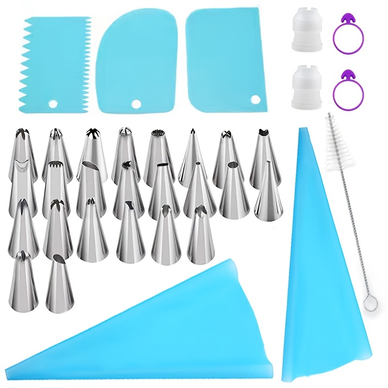 Piping Bags And Tips Set Cake Decorating Supplies For - Temu