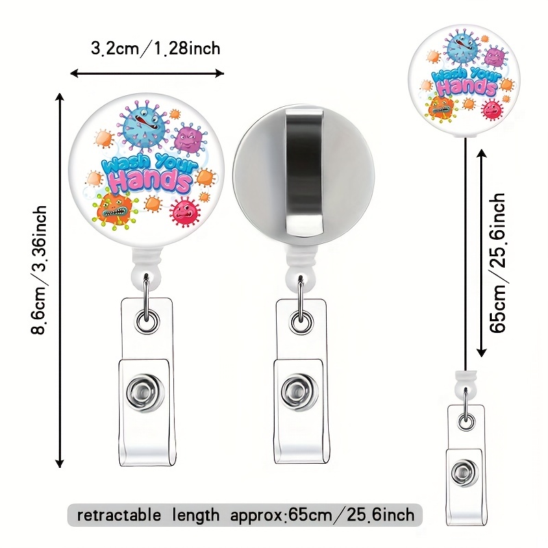 Pharmacy Badge Reels Retractable Badge Holders id Badge - Temu