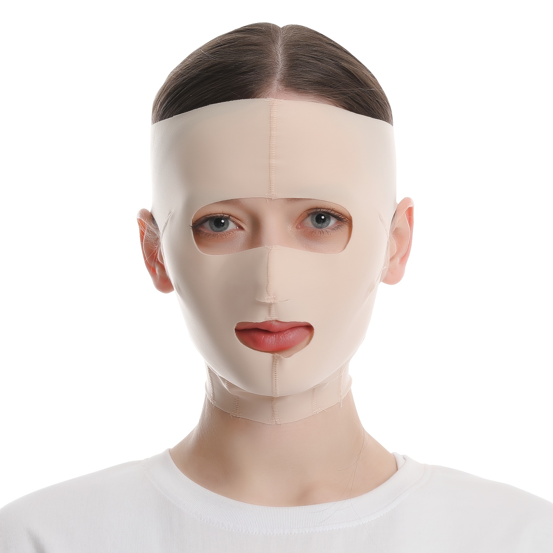 6pcs Double Chin Redutor, Face Slimming Strap V Shape Slimming Mask, duplo  queixo eliminador de elevação máscara