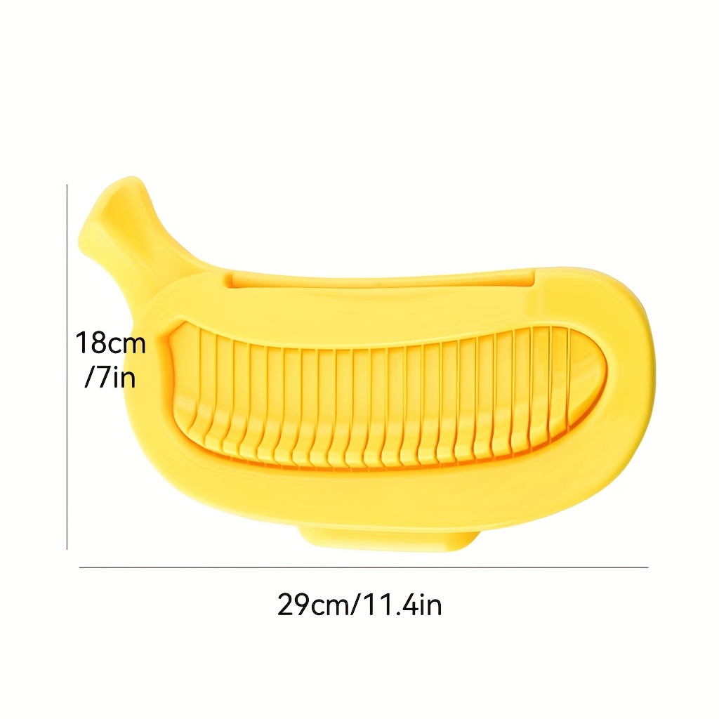 Banana Slicer, Stainless Steel Fruit And Vegetable Salad Peeler Cutter, Kitchen  Tools For Banana, Sausage, Strawberry,grape - Temu