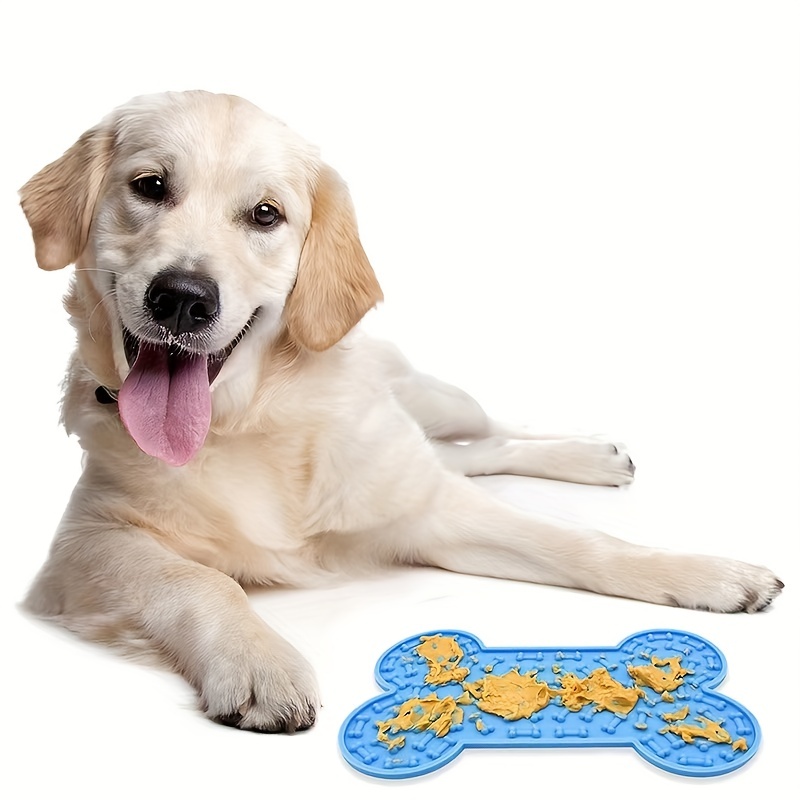 Dog Lick Mats: Slow Feeder Pet Peanut Butter Lick Pads With Suction Cups! -  Temu
