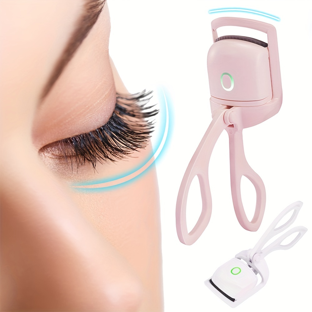 Heated Eyelash Curler, Electric Eyelash Curlers, Usb Rechargeable Eye Lash  Curler, 2 Heating Modes Quick Natural Curling Eye Lashes For Long Lasting -  Temu