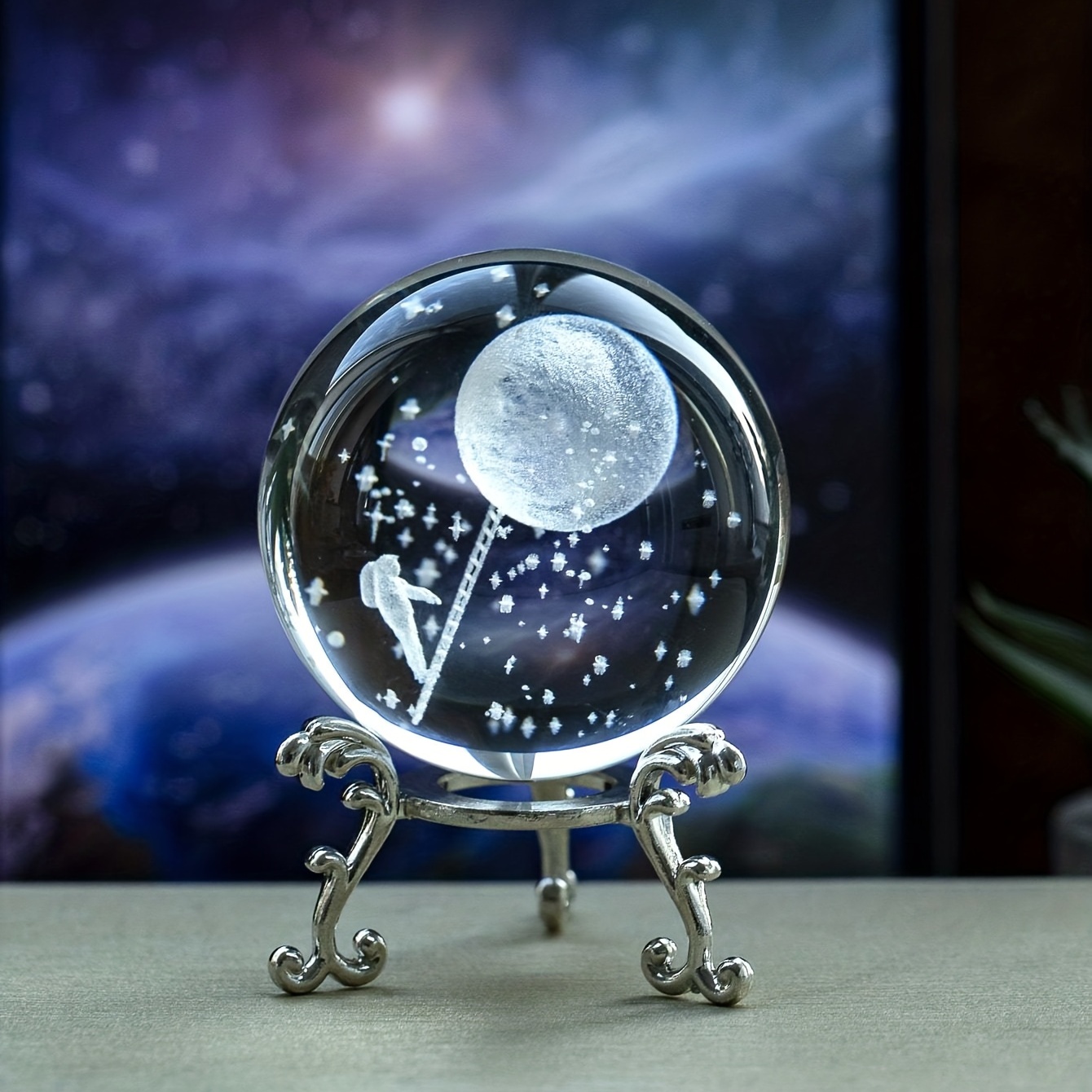 Rotation mouvement perpétuel balançoire Globe céleste Newton Pendule modèle  cinétique orbitale tournant Gadget décor à la Maison artisanat ornement