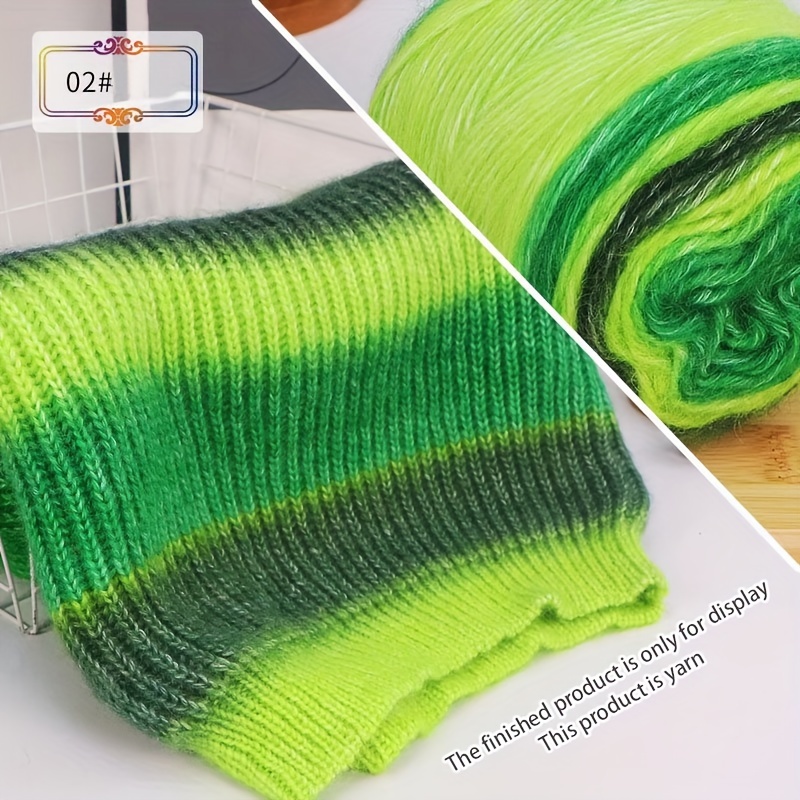 2 Rolls Mandala 200g Knitting Crochet Craft Rainbow Cake Yarn Soft Baby  Gradient Multicolor Art Spring Summer Sweater Making - AliExpress
