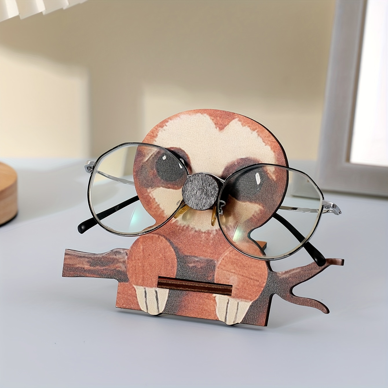 Lustige Holz Brillenhalter, kreativer Tier-Brillenständer, Tierform  Sonnenbrillenhalter, Brillenständer for Home Office Schreibtisch Dekor