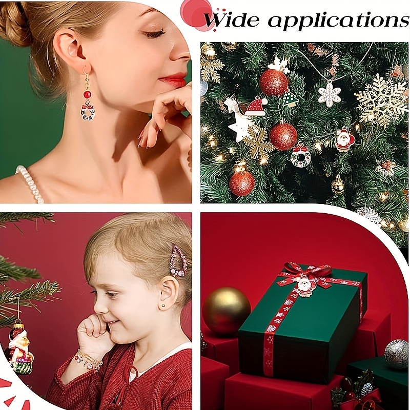 Christmas Alloy Enamel Pendant Charm For Necklace Bracelet Jewelry