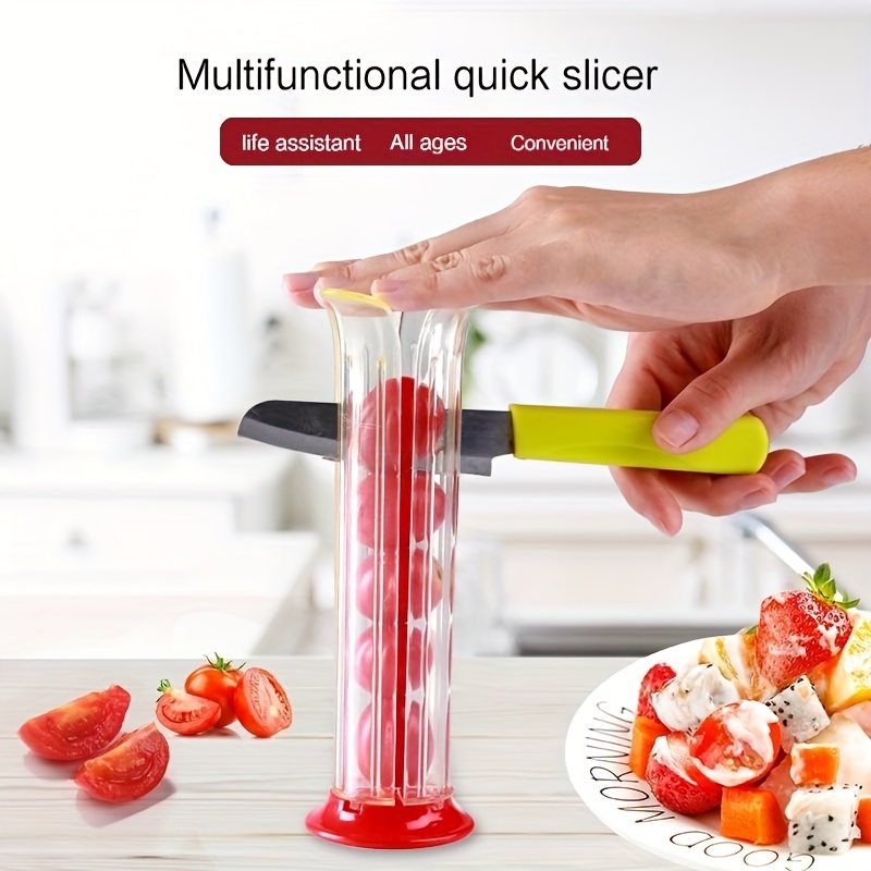 1pc PP Cucumber Slicer, Multifunction Fruit Divider, For Kitchen