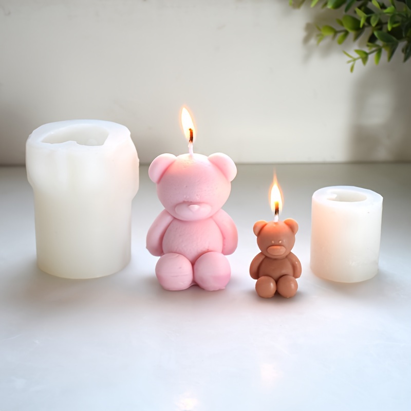 Cute Bear Candle Mold DIY Aromatherapy Candle Silicone Mold