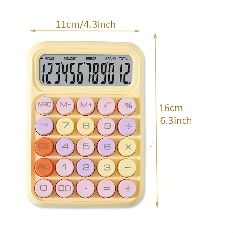 Calculatrice De Bureau Couleur Vintage Calculatrice Mignonne - Temu Belgium