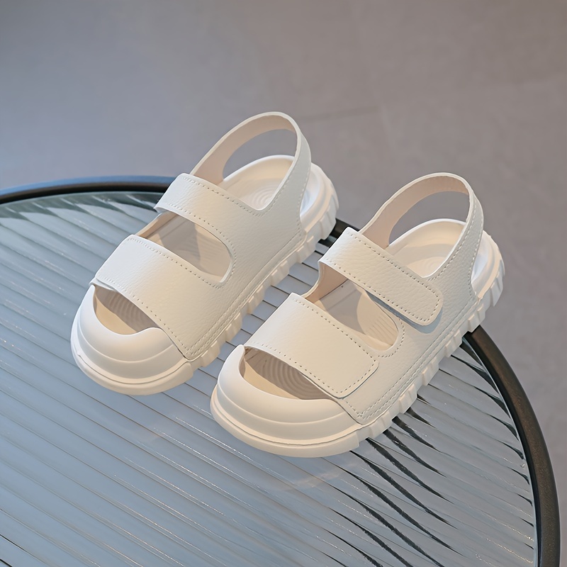 Sandales Garçon Sunkro - Semelle EVA - Simili Cuir - Scratch - Confortables Et Légères
