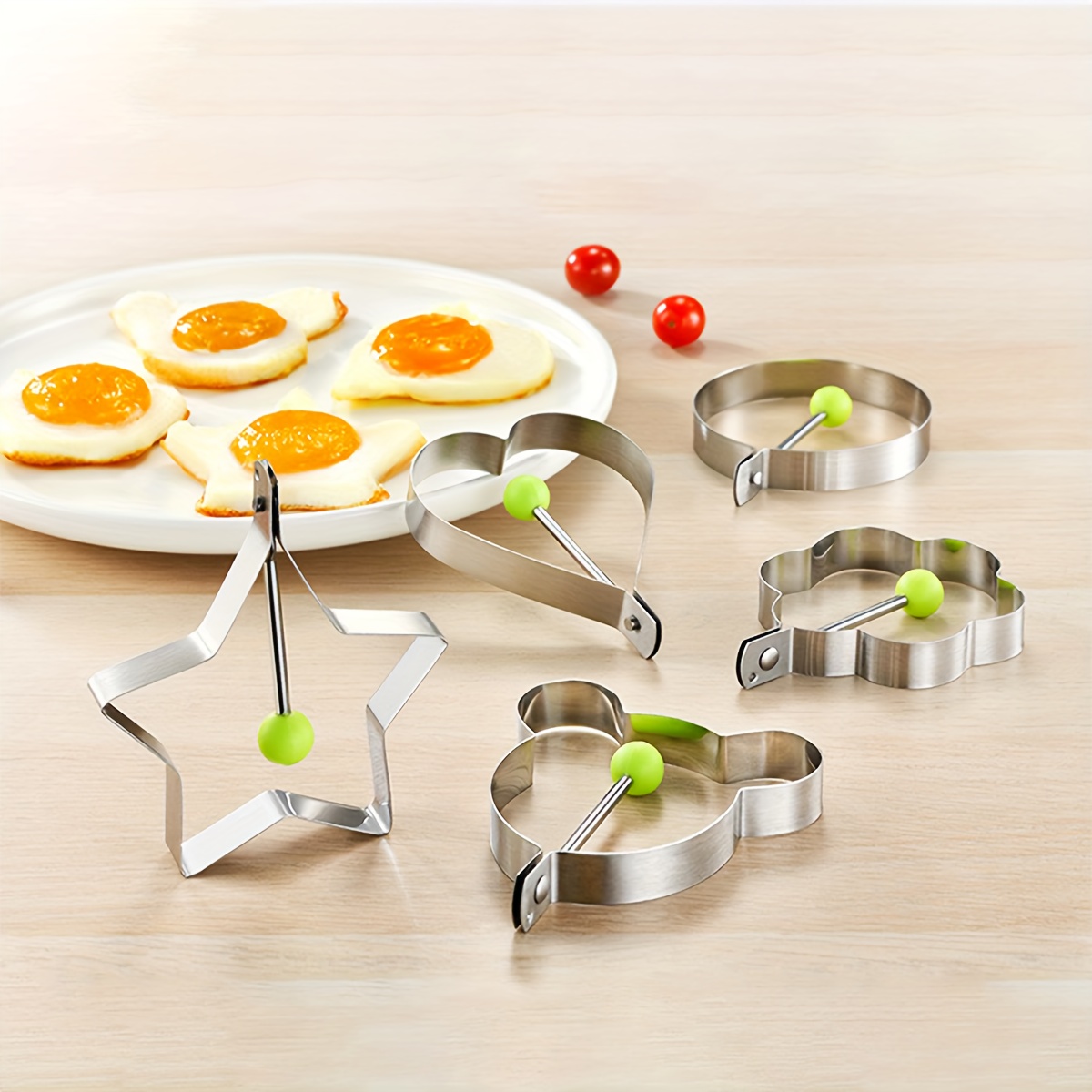 Egg Frying Rings Stainless Steel Omelette Mould Pancake - Temu