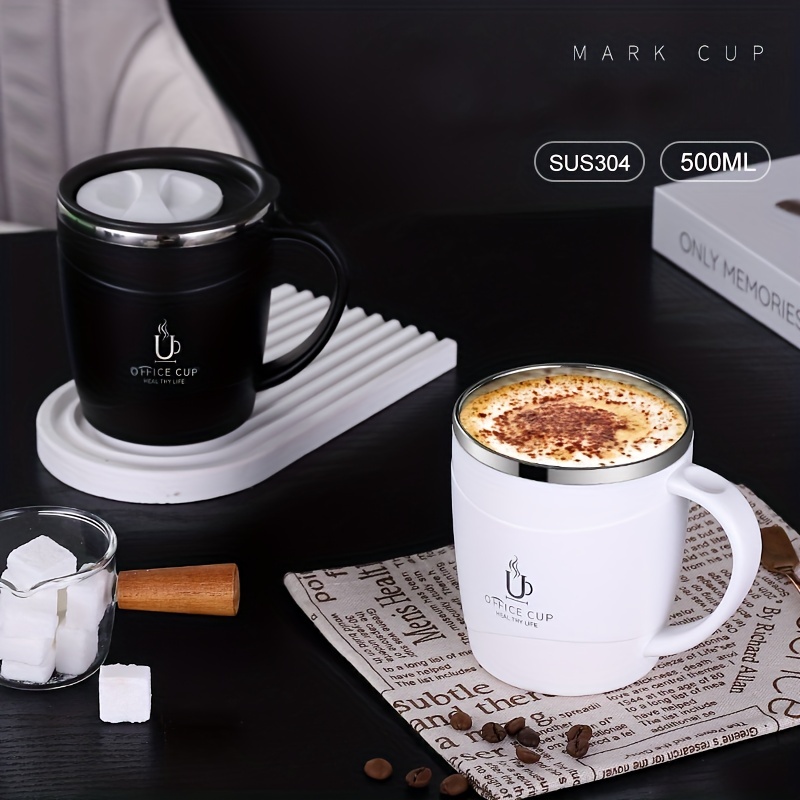 Custom Logo 500ml One Thermos 3 Cups Travel Coffee Mugs Handle Lid