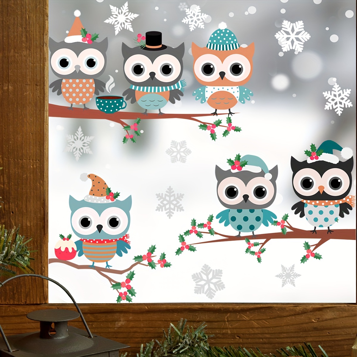 Owl Wall Sticker Branch Removable Wall Decal Living Room - Temu