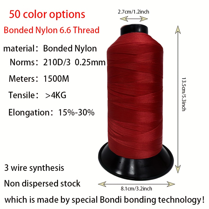 Bonded Nylon 66 Threads #207 (Natural) 
