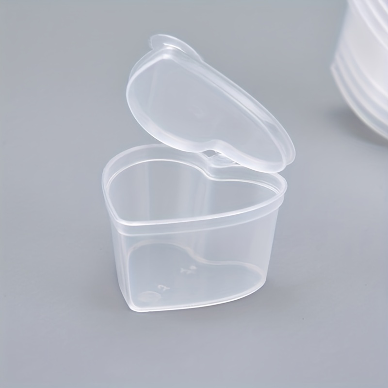 Reusable Small Plastic Containers With Screw Lids, Salad Dressing Container,  Sauce Condiment Jello Shot Cups Jars, Lunch Box, Mini-leakproof Airtight  Food Container, Kitchen Supplies - Temu