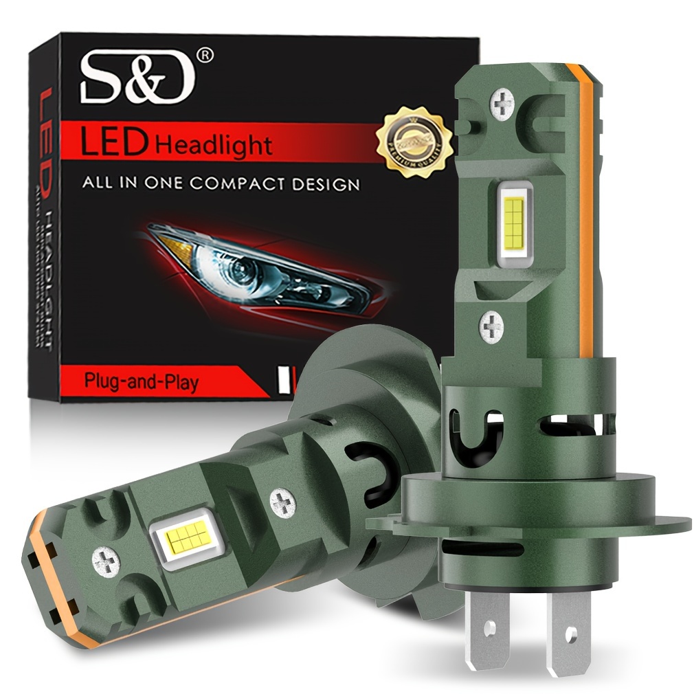 Sd 2 Stück H7 Led scheinwerferlampen kit Mini Wireless 60w - Temu Austria