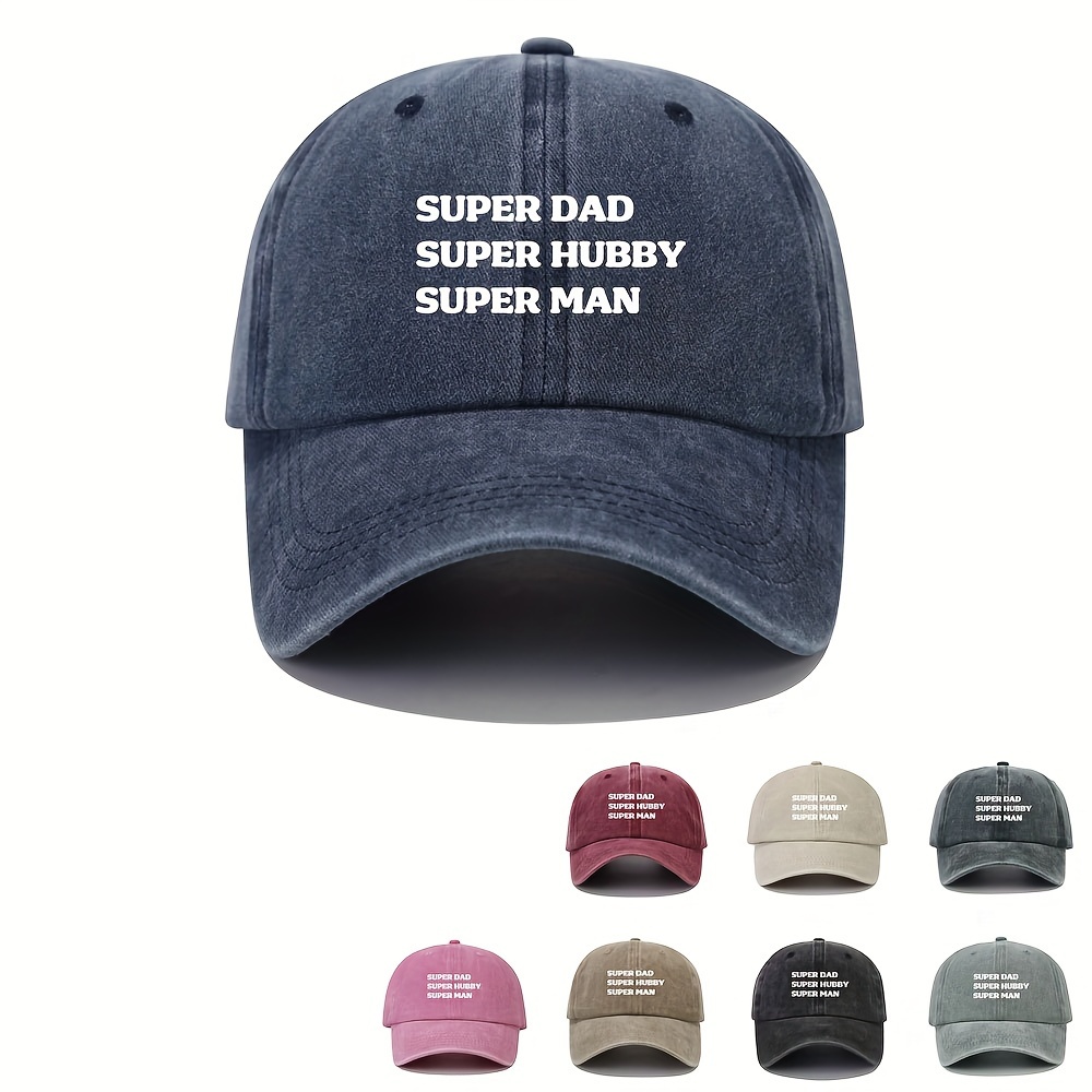 1pc Fashionable Outdoor Fishing Hat Printed Letters Dad Daddy