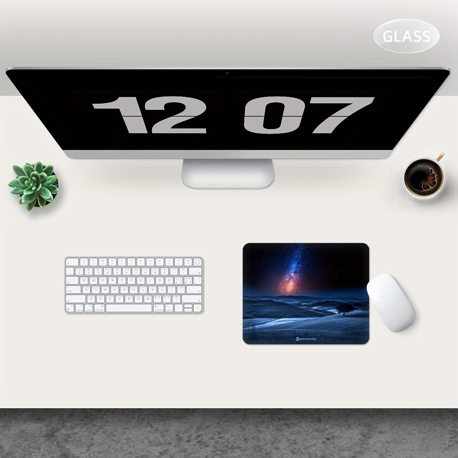 Premium Tempered Glass Mouse Pad Gaming E sports - Temu