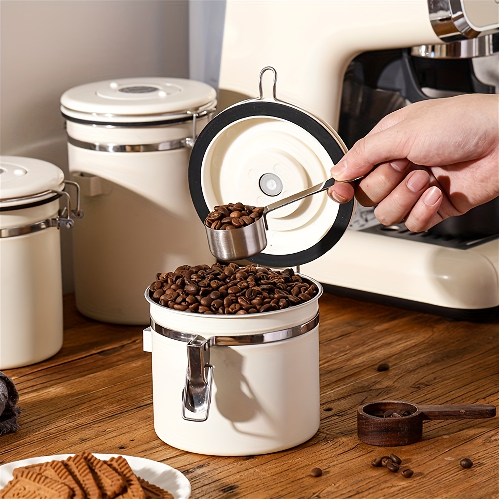 Zulay - Recipiente hermético grande para café – Recipiente de  almacenamiento de café de acero inoxidable con cuchara. Incluye un  rastreador de fecha