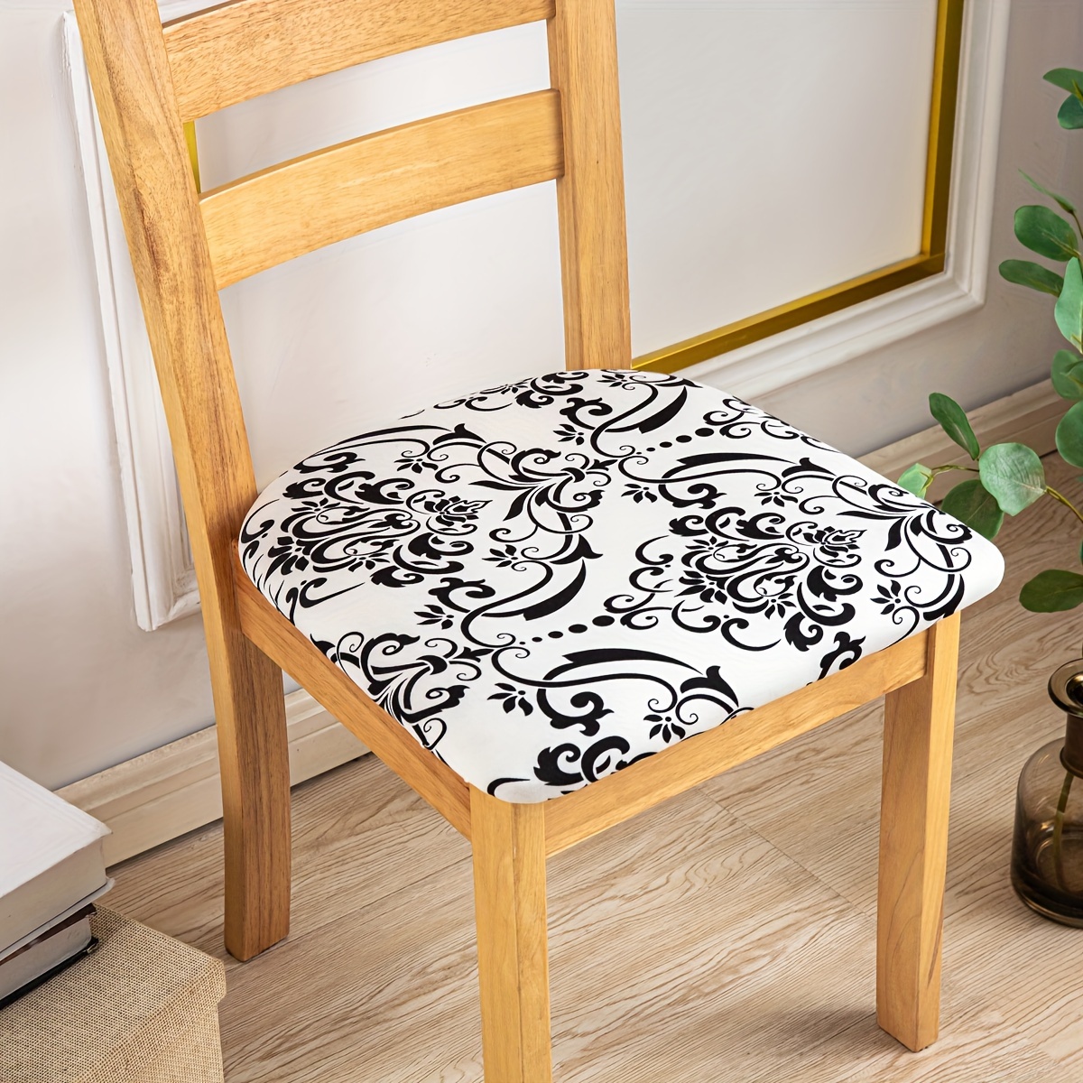 Kitchen chair covers set best sale of 4