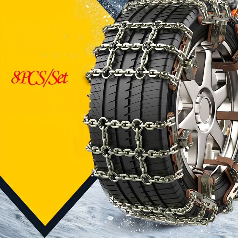 Anti Slip Skid Universal 6 Pieces Snow Chains for Snow - China Snow Wheel  Chains, Emergency Snow Chain