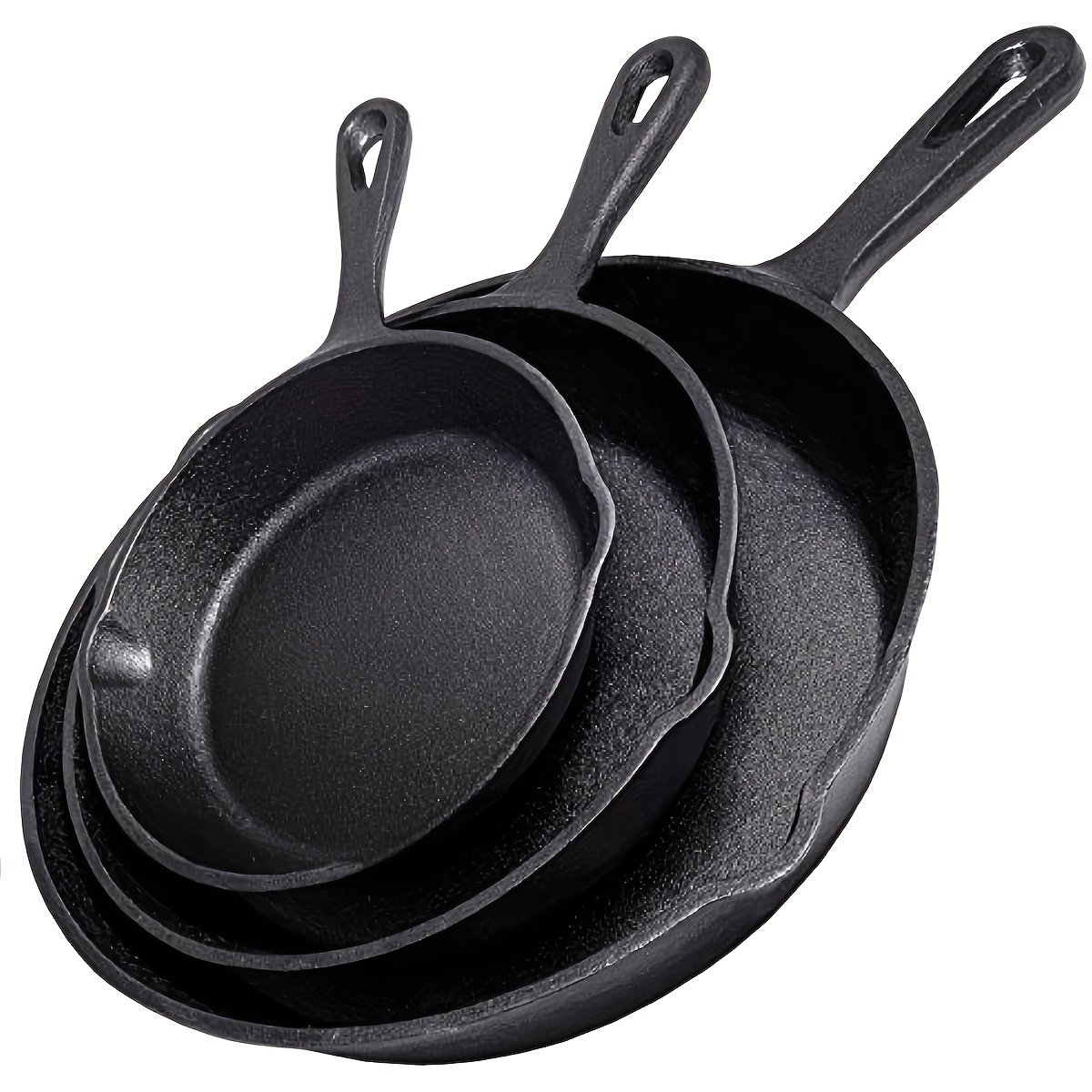 Nonstick Cast Iron Grill Pan With Side Drip Spout Perfect - Temu