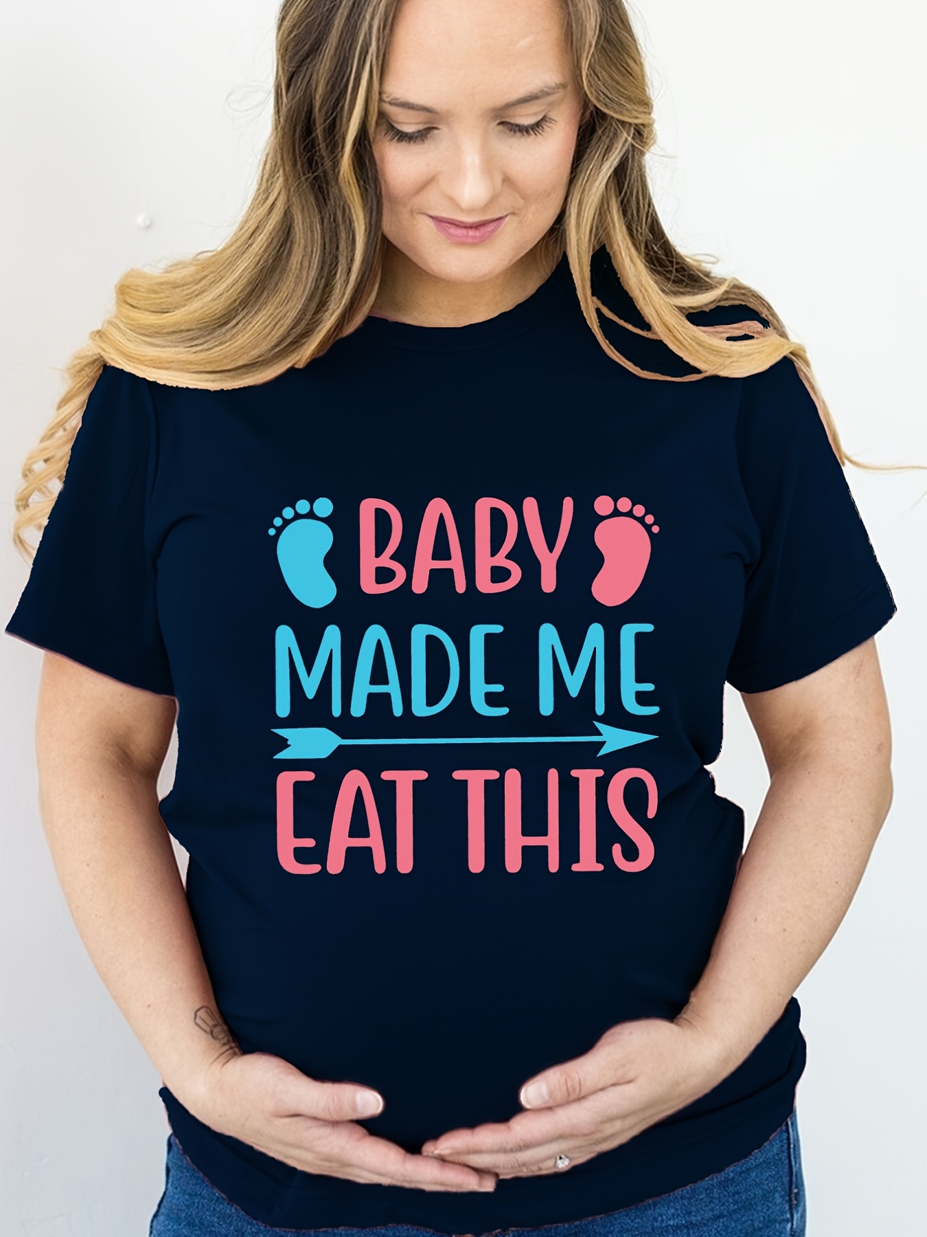 Baby blauw t online shirt dames