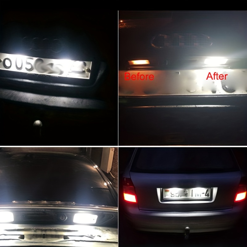 Genuine Audi LED license plate lighting A3 8P A4 B6 8E B7 A6 C6 4F A5 Q7 4L  NEW