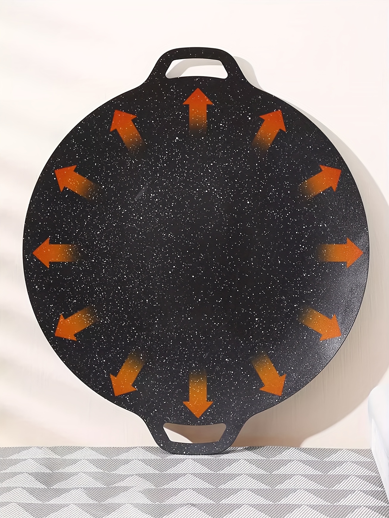 versatile cast iron griddle with dual handles nonstick round   for pancakes   bbq more     and   results details 8