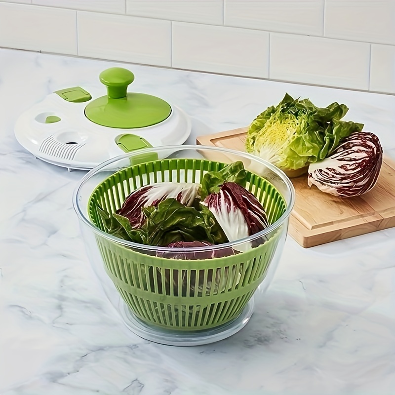 Large Salad Spinner Wash Spin And Dry Salad Vegetables - Temu
