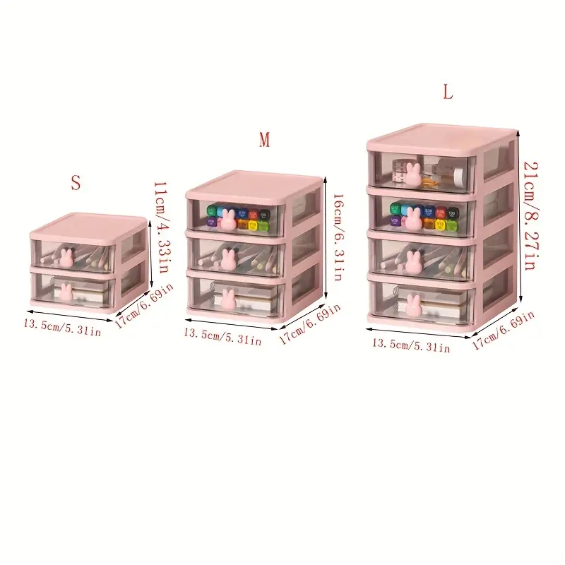 Desktop Drawer Type Storage Box Stationery Sundries Storage - Temu