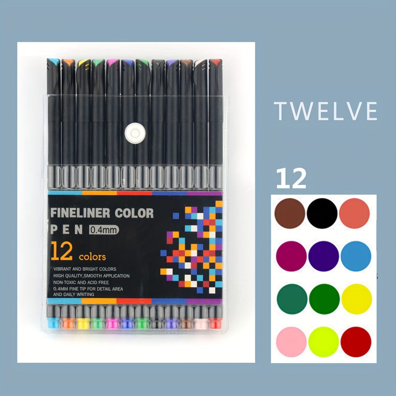wholesales 24 colors fineliner color pen