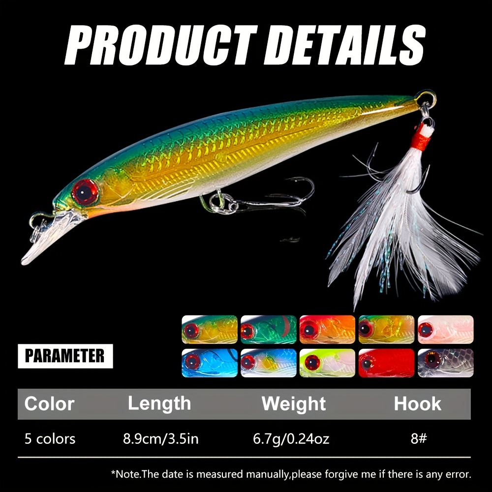 Hunthouse official store fishing lure artist minnow 7cm 8cm solid body  minnow lerrue peche mustad hook for seabass isca