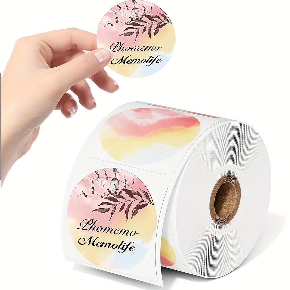 3 rolls/box phomemo self-adhesive thermal colorful