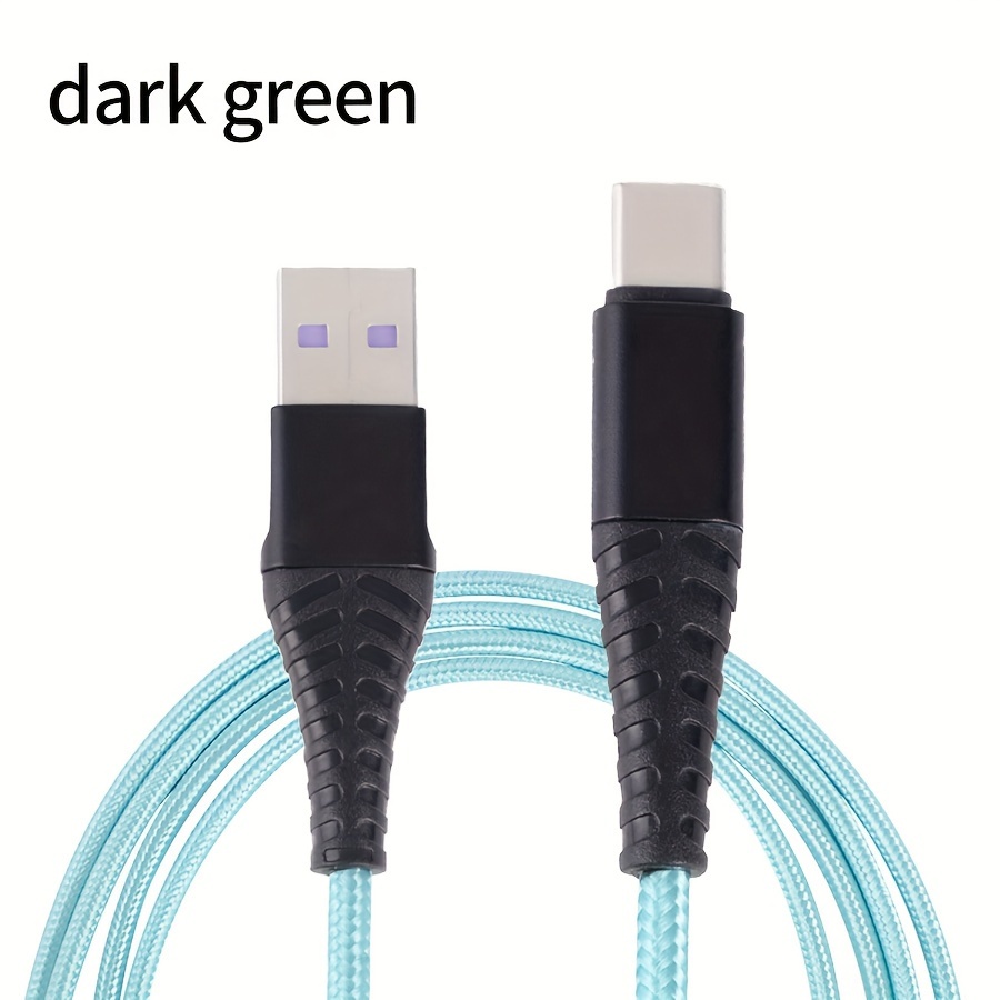 Cable USB tipo C, USB A a USB C 3A de carga rápida (paquete de 2 unidades  de 3.3 pies), cable de carga trenzado compatible con Samsung Galaxy S10 S9