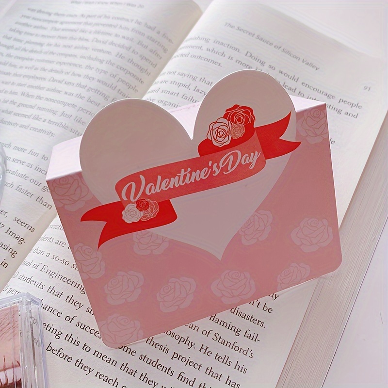 Heart shaped Valentine Card Handwritten Greeting Cards - Temu